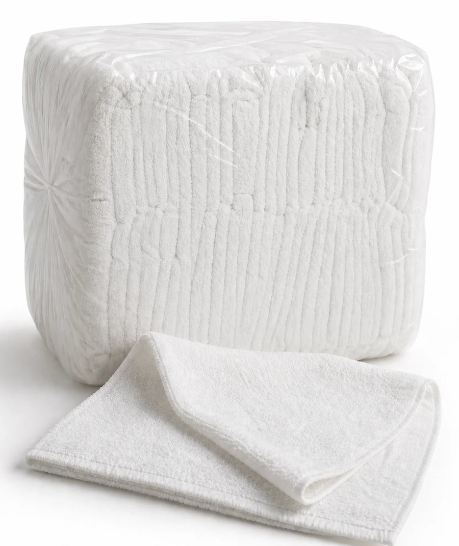 16” x 19” White Terry Towel / Bar Wipe 28 oz