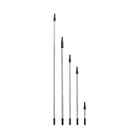 silver extension pole with black top grip and screw twist end 4ft, 10ft, 12ft, 15ft, 20ft, Extension Pole, SIZE, 4Ft / 2 Piece, GENERAL CLEANING, WINDOW CARE, 4470,4471,4472,4473,4474