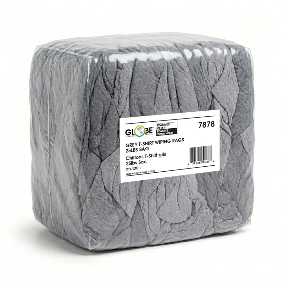 Grey T-Shirt Wiping Rags