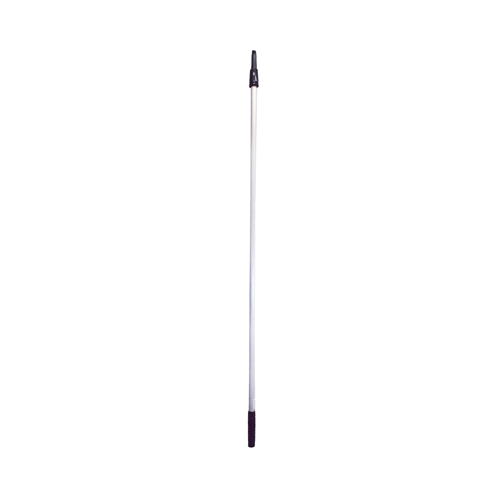 silver extension pole with black top grip and screw twist end 10ft, Extension Pole, SIZE, 10Ft / 2 Piece, GENERAL CLEANING, WINDOW CARE, 4471