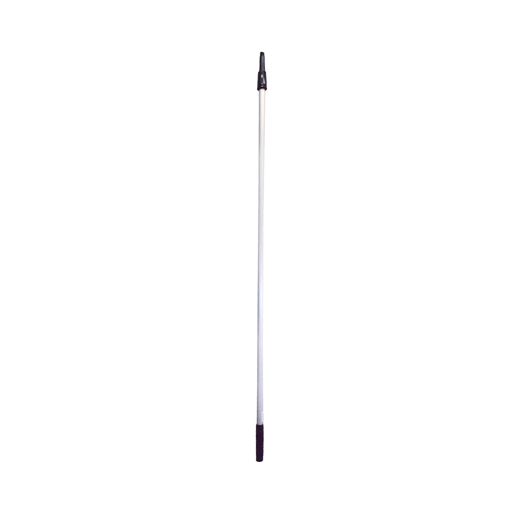 silver extension pole with black top grip and screw twist end 10ft, Extension Pole, SIZE, 10Ft / 2 Piece, GENERAL CLEANING, WINDOW CARE, 4471