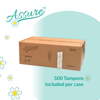 Assure™ Tampons for Vending Dispenser in Vending Tubes