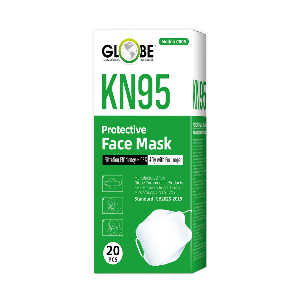KN95 Formfitting Mask, COLOR, White, Package, 20 Boxes of 20, PPE-PERSONAL PROTECTIVE EQUIPMENT, MASKS, NEW, COVID ESSENTIALS, 7765 
