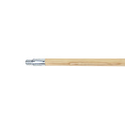 wooden mop stick with metal tip screw, Threaded Metal-Tip Lacquered Wood Handle, SIZE, 1 5/16Th Inch X 54 Inch, FLOOR CLEANING, HANDLES, 4075,4076,4089
