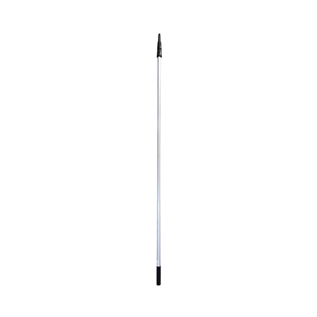 silver extension pole with black top grip and screw twist end 12ft, Extension Pole, SIZE, 12Ft / 3 Piece, GENERAL CLEANING, WINDOW CARE, 4472
