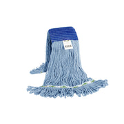 mop synthetic blue looped thread strands 12 oz, Syn-Pro® Synthetic 5 Inch Wide Band Wet Blue Looped End Mop, SIZE, 12 Oz, FLOOR CLEANING, WET MOPS, 3049B