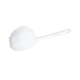 white toilet brush handle with white rough cleaning pom, Bowl Swab, WASHROOM CARE, BOWL SWABS, 3000