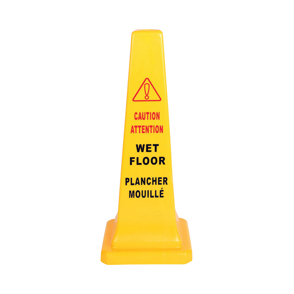 yellow standing cone floor, Safety Cone English-French, SIZE, Large / 36 Inch H, SAFETY, CONES, 7201