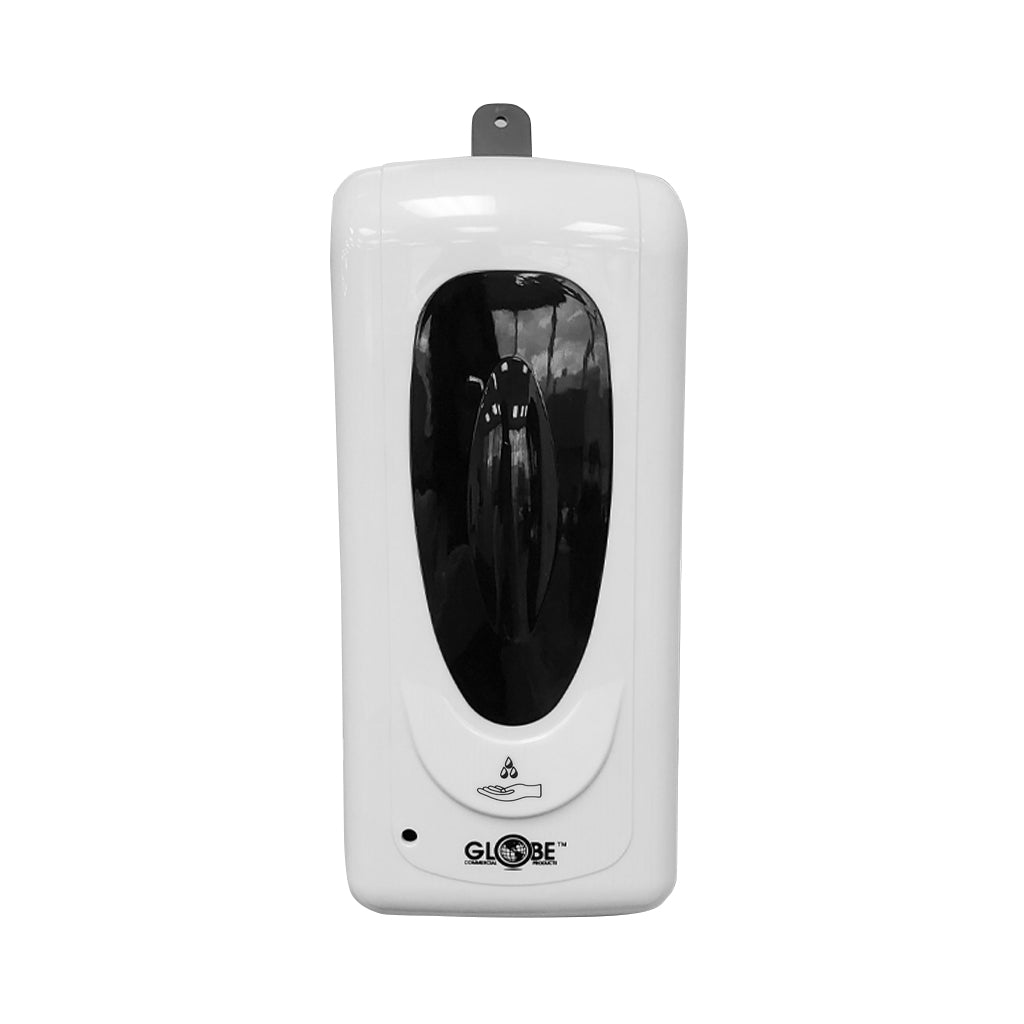 rectangular box black and white front lotion dispenser view, Touch-Free Dispenser With Refillable Bottle, RELATED, Liquid, WASHROOM CARE, SOAP & SANITIZER DISPENSERS, COVID ESSENTIALS, 4804W
