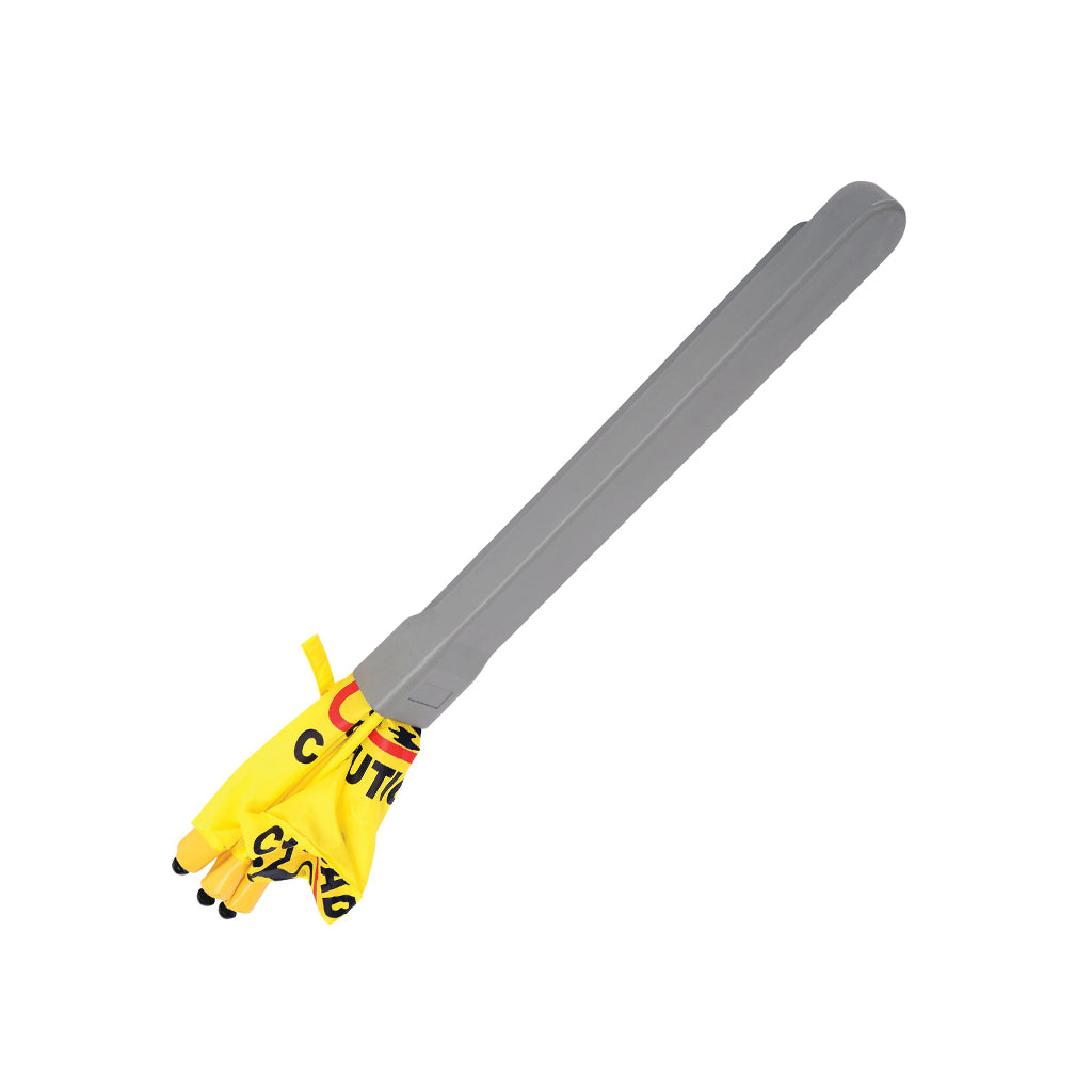fildable pyramid triangular sign inside grey storage pole pipe, Pop-Up Safety Cone With Storage Tube, SAFETY, SIGNS, 7114