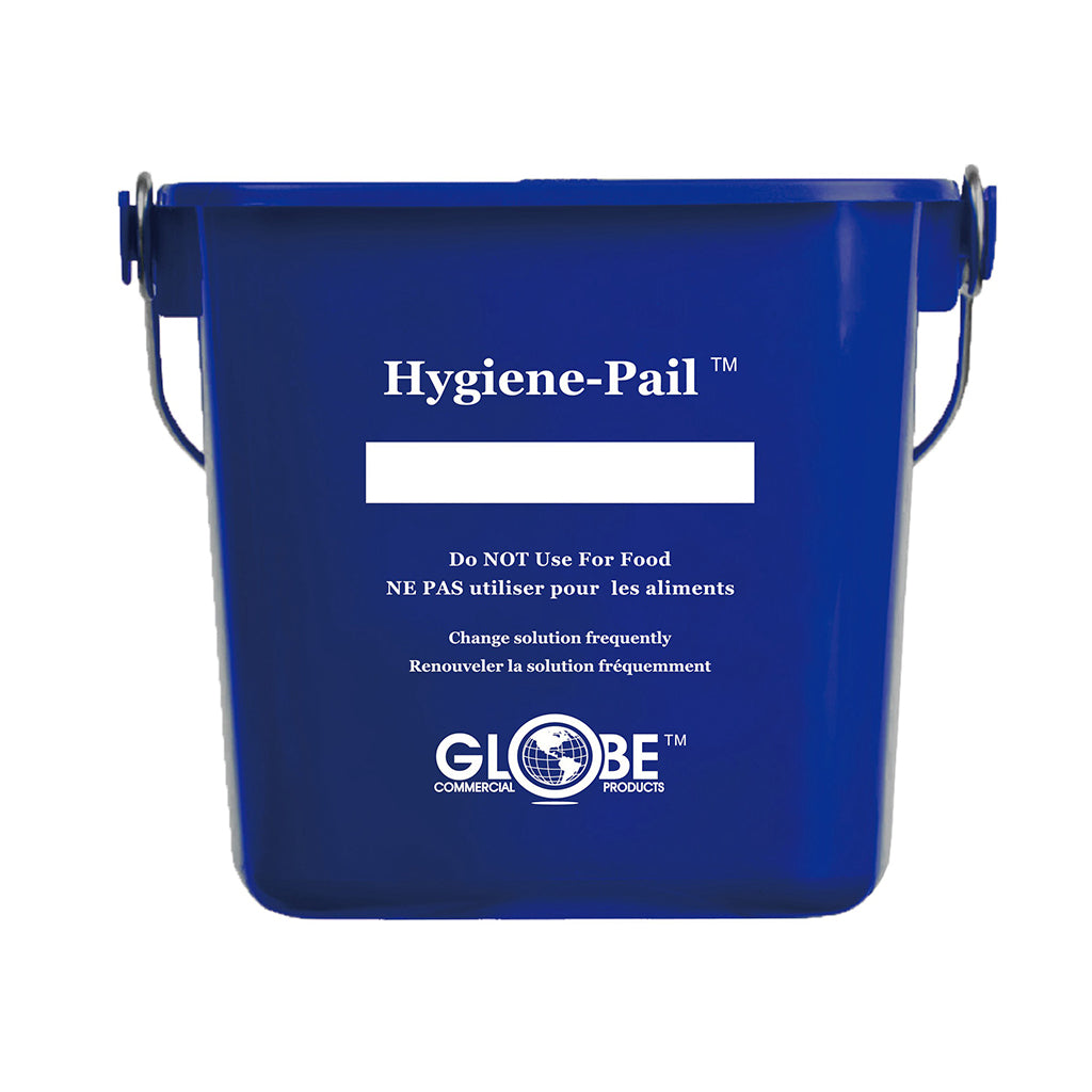 blue bucket with silver wire handle 6qt, 6 Qt Sanitizing Hygiene–Pail®, COLOR, Blue, GENERAL CLEANING, PAILS & BUCKETS, COVID ESSENTIALS, 3616B