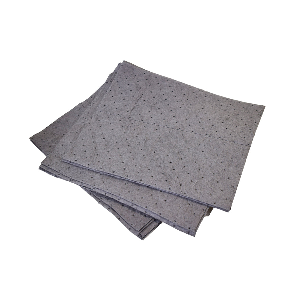 absorbant grey heavy textile fabric, 15 Inch X 18 Inch Universal Pads Medium Duty, Package, 10 Pack, SAFETY, ABSORBANT PADS & SOCKS, 7541