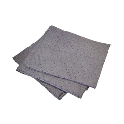 absorbant grey heavy textile fabric, 15 Inch X 18 Inch Universal Pads Medium Duty, Package, 10 Pack, SAFETY, ABSORBANT PADS & SOCKS, 7541