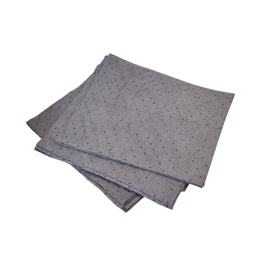absorbant grey heavy textile fabric, 15 Inch X 18 Inch Universal Pads Medium Duty, Package, 10 Pack, SAFETY, ABSORBANT PADS & SOCKS, 7541