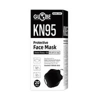 KN95 Formfitting Mask, COLOR, Black, Package, 20 Boxes of 20, PPE-PERSONAL PROTECTIVE EQUIPMENT, MASKS, NEW, COVID ESSENTIALS, 7765B 