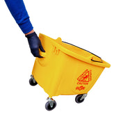 Sidepress Bucket And Wringer Yellow, SIZE, 35 Qt Yellow, FLOOR CLEANING, BUCKETS & WRINGERS, Best Seller, 3080Y