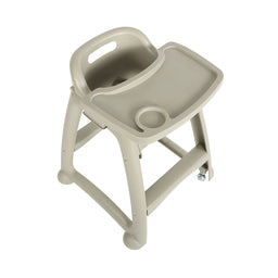 childrens highchair with tray and cupholder groove top view, High Chair With Wheels And Tray, FOOD SERVICE, HIGH CHAIRS, 1133