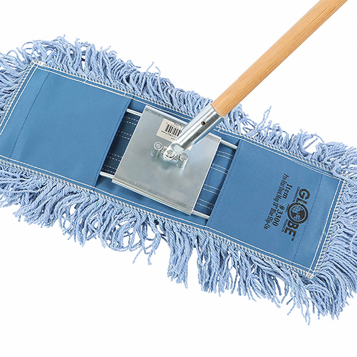 blue static cling dust mop close up breakaway frame handle slip-on, 3300,3301,3302,3303