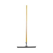 silver head squeegee with black rubber with wooden handle, Assembled 24 Inch Straight Squeegee With 54 Inch Tapered Wood Handle, FLOOR CLEANING, FLOOR SQUEEGEES, 4094